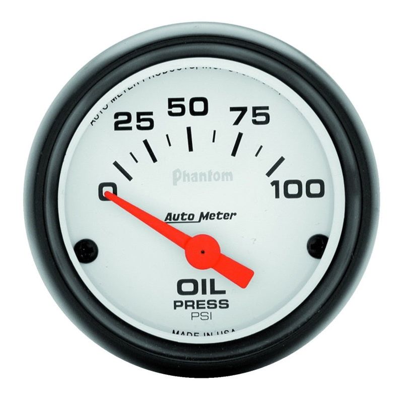 Autometer Phantom 52mm 0-100 PSI Electric Oil Pressure Gauge-Gauges-AutoMeter-ATM5727-SMINKpower Performance Parts