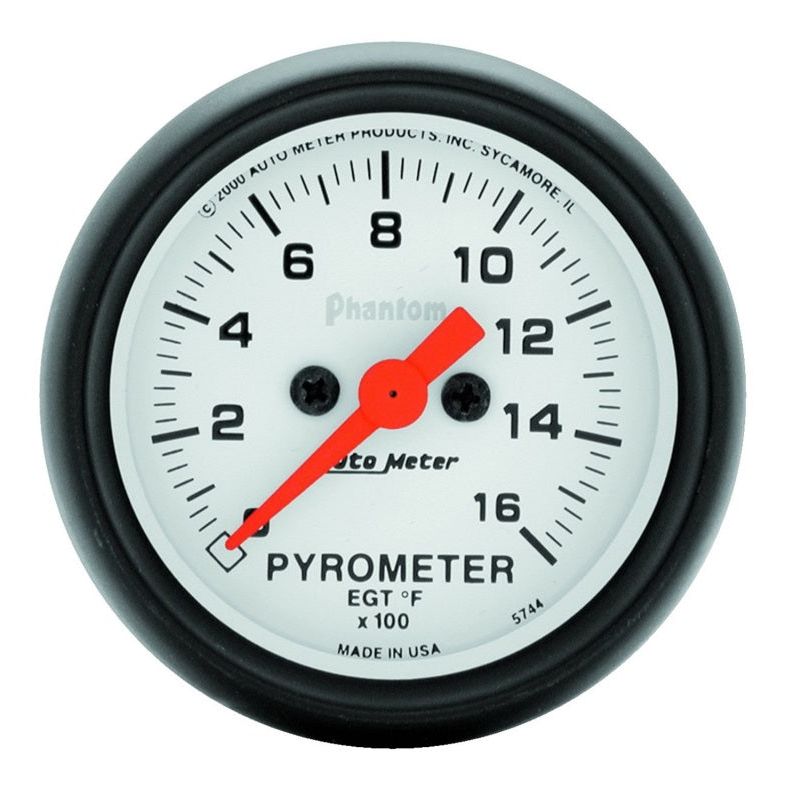 Autometer Phantom 52mm 1600 Deg F Electronic EGT Gauge Kit-Gauges-AutoMeter-ATM5744-SMINKpower Performance Parts