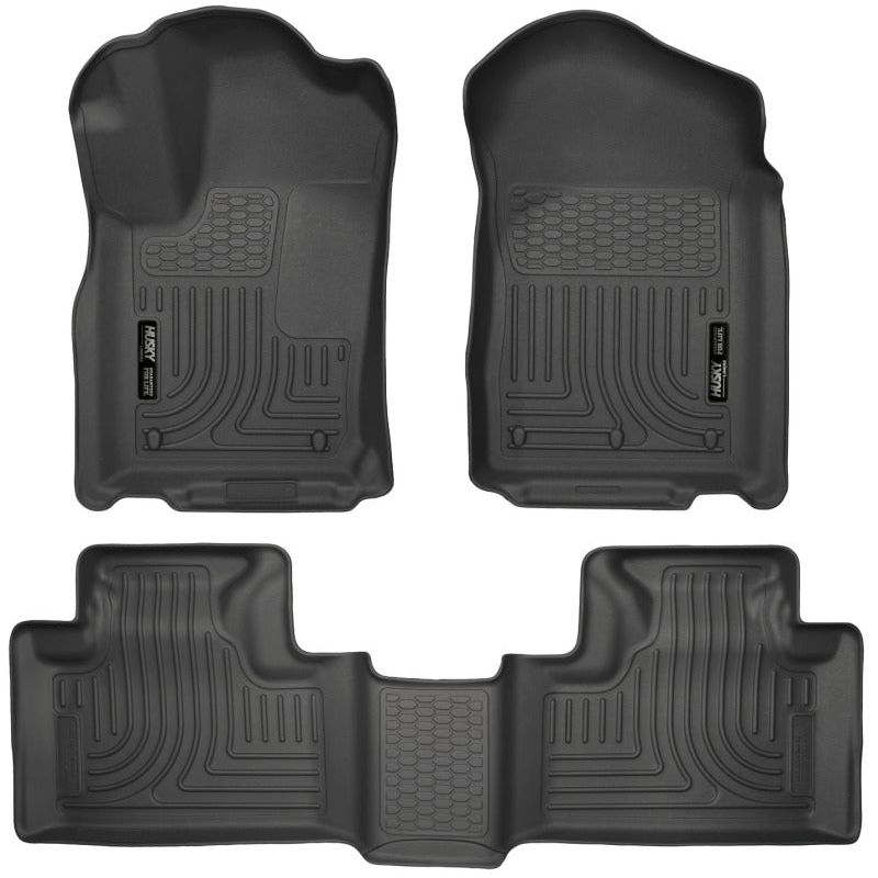 Husky Liners 11-13 Dodge Durango / 11-13 Jeep Grand Cherokee WeatherBeater Combo Black Floor Liners-Floor Mats - Rubber-Husky Liners-HSL99051-SMINKpower Performance Parts