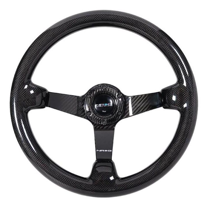 NRG Forged Carbon Fiber Steering Wheel (350mm / 3in. Deep) - SMINKpower Performance Parts NRGST-036FC NRG