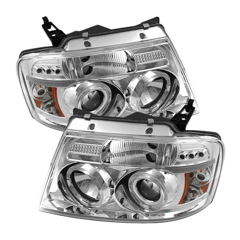 Spyder Ford F150 04-08 Projector Headlights Version 2 LED Halo LED Chrm PRO-YD-FF15004-HL-G2-C-Headlights-SPYDER-SPY5010216-SMINKpower Performance Parts