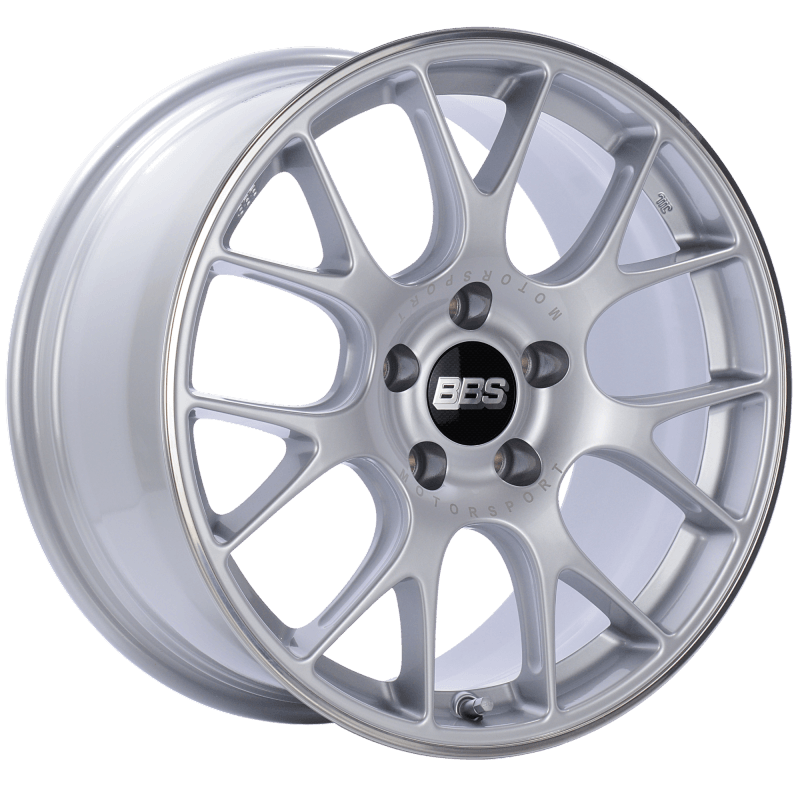 BBS CH-R 18x8.5 5x112 ET38 Brilliant Silver Polished Rim Protector Wheel -82mm PFS/Clip Required - SMINKpower Performance Parts BBSCH146SPO BBS