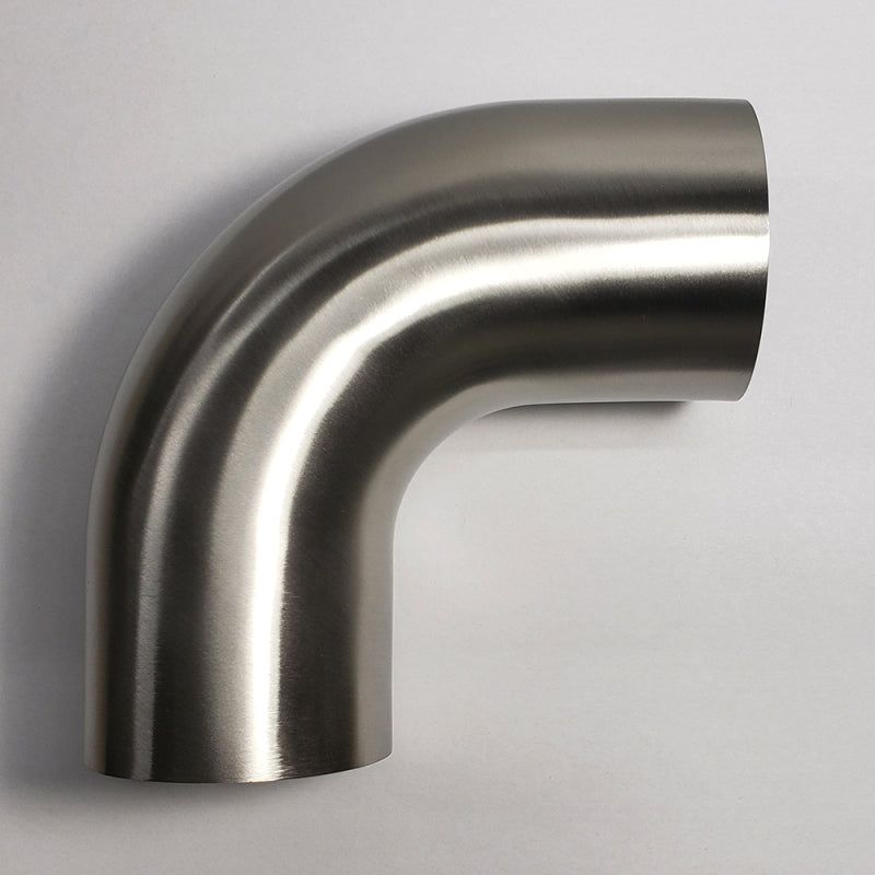 Stainless Bros 3.5in Diameter 1D / 3.5in CLR 90 Degree Bend w/ Leg-Steel Tubing-Stainless Bros-STB601-08956-4100-SMINKpower Performance Parts