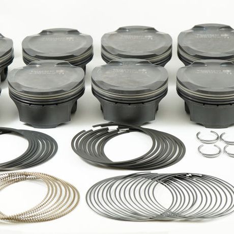 Mahle MS Piston Set Ford Coyote 314ci 3.701in Bore 3.650in Stroke 5.933in Rod .866 Pin -1cc 11CR - SMINKpower Performance Parts MHL930258601 Mahle