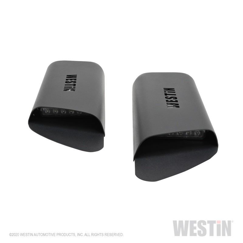 Westin 18-20 Jeep Wrangler JL 2dr LED Hood Scoops - Textured Black - SMINKpower Performance Parts WES62-41115 Westin