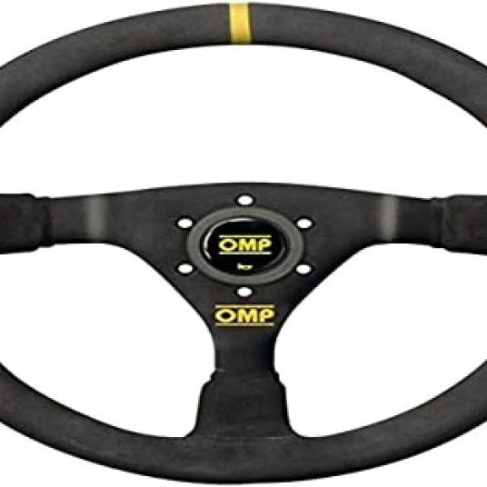 OMP WRC Mid-Depth 350mm Dished - Small Suede (Black) - SMINKpower Performance Parts OMPOD0-1979-071 OMP