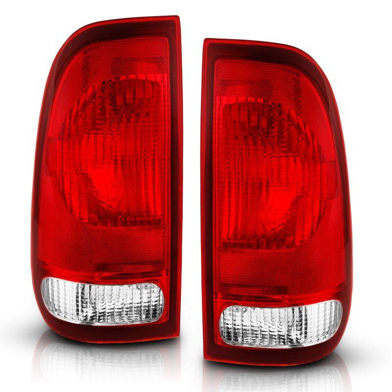 ANZO 1997-2003 Ford F-150 Taillight Red/Clear Lens (OE Replacement)-Tail Lights-ANZO-ANZ311307-SMINKpower Performance Parts