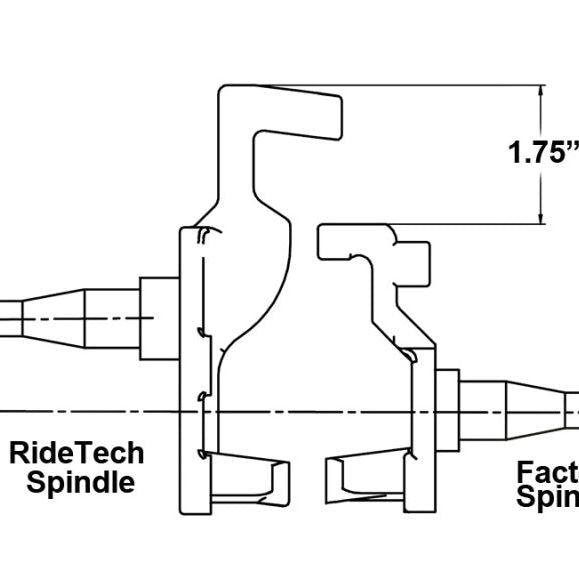 Ridetech 67-69 GM F-Body 68-74 X-Body 64-72 A-Body Tall Spindles Pair - SMINKpower Performance Parts RID11009300 Ridetech