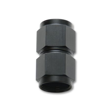 Vibrant Fitting Straight Coupler Union Adapter Female -10 AN to Female -12 AN Aluminum Black Anodize-Fittings-Vibrant-VIB10710-SMINKpower Performance Parts