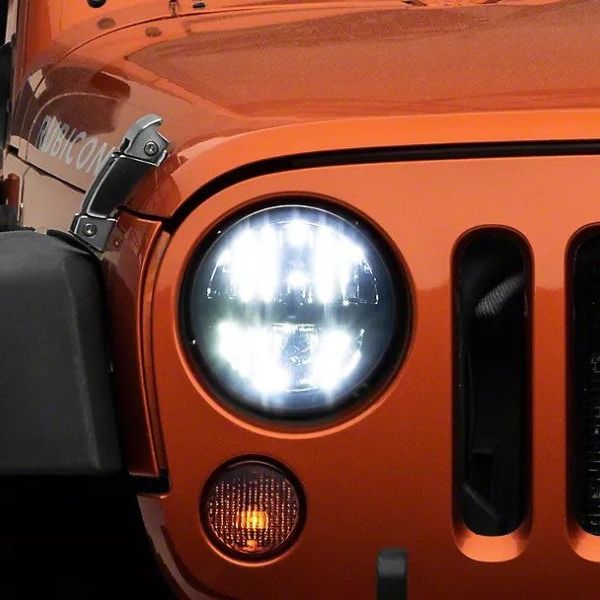 Raxiom 97-18 Jeep Wrangler TJ/JK Axial Series LED Headlights- Black Housing (Clear Lens) - SMINKpower Performance Parts RAXJ108039 Raxiom