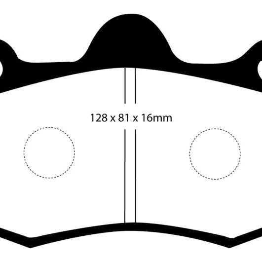 EBC 10+ Lotus Evora 3.5 Redstuff Front Brake Pads-Brake Pads - Performance-EBC-EBCDP3036C-SMINKpower Performance Parts