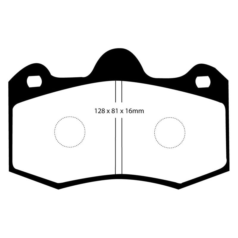 EBC 11+ Mclaren MP4-12C 3.8 Twin Turbo Yellowstuff Rear Brake Pads-Brake Pads - Performance-EBC-EBCDP4036R-SMINKpower Performance Parts