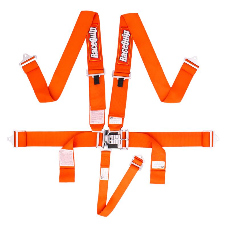 RaceQuip Orange L & L 5pt Seat Belt-Seat Belts & Harnesses-Racequip-RQP711041-SMINKpower Performance Parts