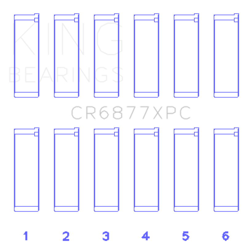 King BMW S54B32 3.2L Coated Performance Rod Bearing Set - SMINKpower Performance Parts KINGCR6877XPC King Engine Bearings