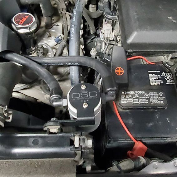 J&L 07-21 Toyota Tundra 5.7L Driver Side Oil Separator 3.0 - Clear Anodized-Oil Separators-J&L-JLT3105D-C-SMINKpower Performance Parts