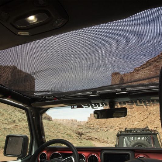 Rugged Ridge Eclipse Sun Shade Black Front 18-20 Jeep Wrangler JLU/JT - SMINKpower Performance Parts RUG13579.72 Rugged Ridge