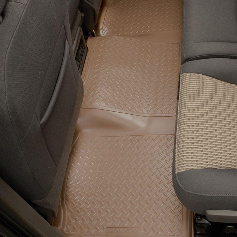 Husky Liners 00-03 Nissan Xterra/Frontier Crew Cab Classic Style 2nd Row Black Floor Liners-Floor Mats - Rubber-Husky Liners-HSL66501-SMINKpower Performance Parts