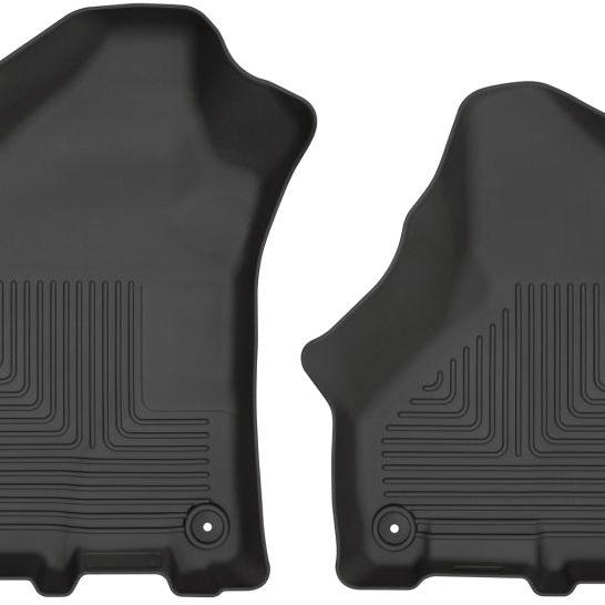 Husky Liners 2019 Ram 2500/3500 Crew Cab/Mega Cab WeatherBeater Black Front Floor Liners-Floor Mats - Rubber-Husky Liners-HSL13051-SMINKpower Performance Parts