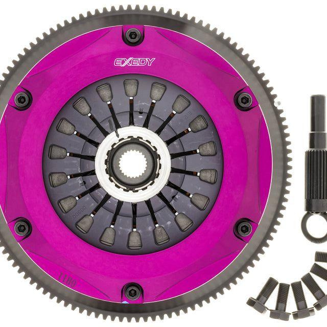 Exedy 1993-1994 Nissan Skyline GTR L6 Hyper Twin Cerametallic Clutch Sprung Center Disc Pull Type - SMINKpower Performance Parts EXENM042SD Exedy