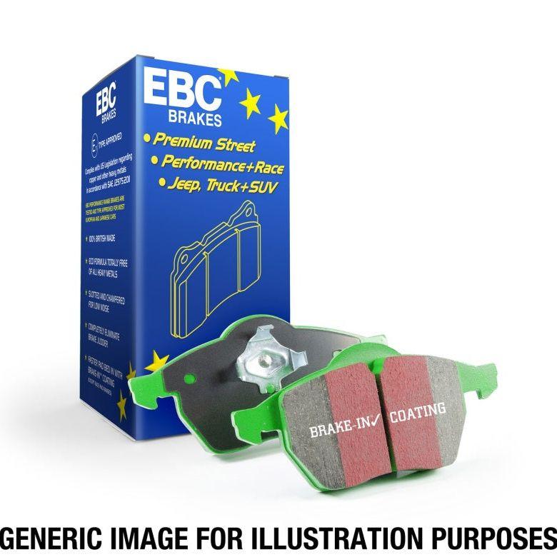 EBC 10-13 Audi A3 2.0 Turbo (Bosch rear caliper) Greenstuff Rear Brake Pads-Brake Pads - Performance-EBC-EBCDP22075-SMINKpower Performance Parts