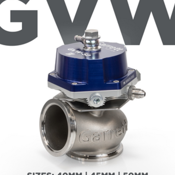 Garrett GVW-40 40mm Wastegate Kit - Blue - garrett-gvw-40-40mm-wastegate-kit-blue