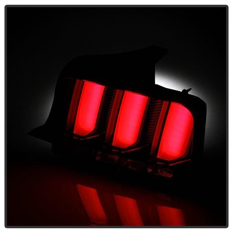 Spyder 05-09 Ford Mustang (Red Light Bar) LED Tail Lights - Black ALT-YD-FM05V3-RBLED-BK - SMINKpower Performance Parts SPY5086716 SPYDER