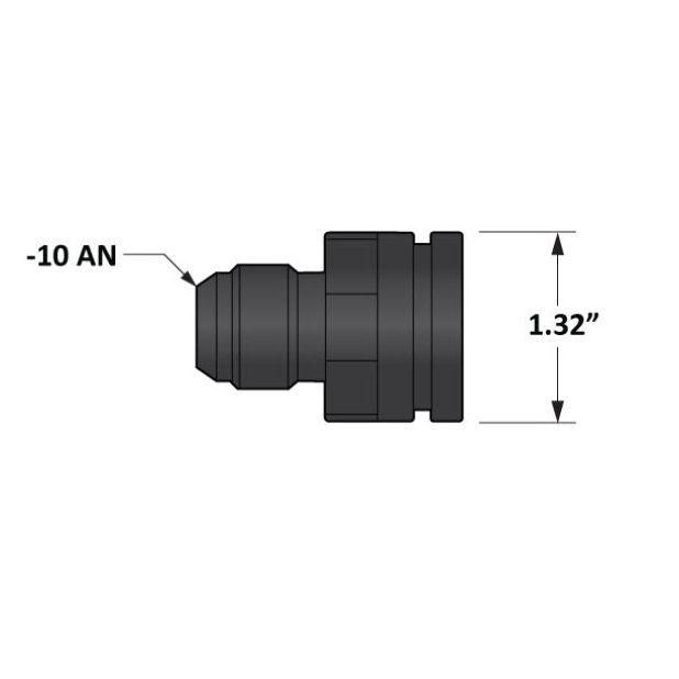 Fleece Performance Universal Billet Aluminum Adapter Fitting -10AN Male to 1.325in O-Ring Bore - SMINKpower Performance Parts FPEFPE-34224-B Fleece Performance