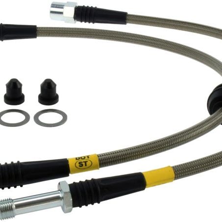 StopTech 09 Audi A4 Sedan / 08-10 A5-S5 Rear Stainless Steel Brake Line Kit-Brake Line Kits-Stoptech-STO950.33516-SMINKpower Performance Parts
