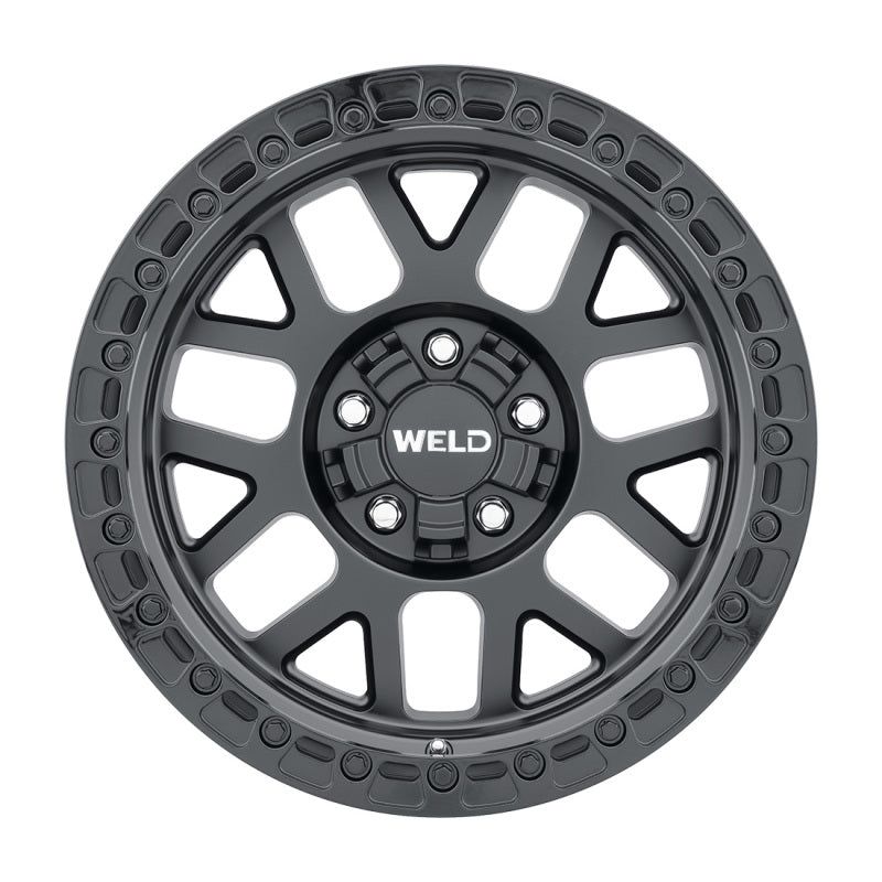 Weld Off-Road W104 17X9.0 Cinch 6X135 6X139.7 ET00 BS5.00 Satin Black Gloss Black 106.1 - SMINKpower Performance Parts WELW10479098500 Weld