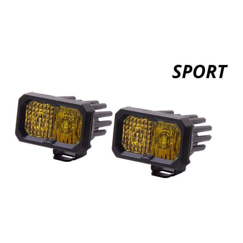 Diode Dynamics Stage Series 2 In LED Pod Sport - Yellow Combo Standard ABL (Pair) - SMINKpower Performance Parts DIODD6391P Diode Dynamics