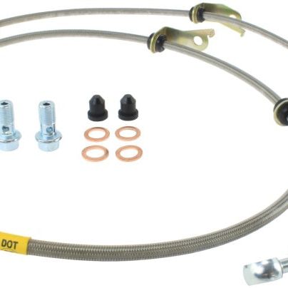 StopTech 11-17 Lexus CT200h Stainless Steel Front Brake Lines-Brake Line Kits-Stoptech-STO950.44029-SMINKpower Performance Parts