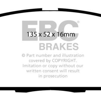 EBC 07-11 Acura CSX (Canada) 2.0 Type S Bluestuff Front Brake Pads - SMINKpower Performance Parts EBCDP51254NDX EBC