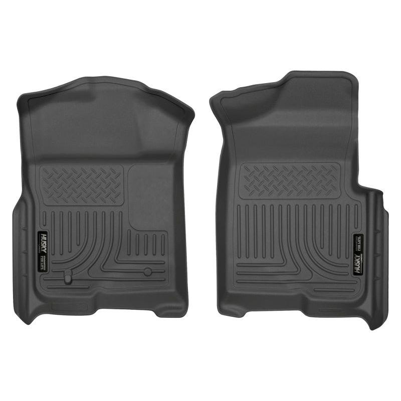 Husky Liners 09-12 Ford F-150 Regular/Super/Super Crew Cab WeatherBeater Black Floor Liners-Floor Mats - Rubber-Husky Liners-HSL18331-SMINKpower Performance Parts