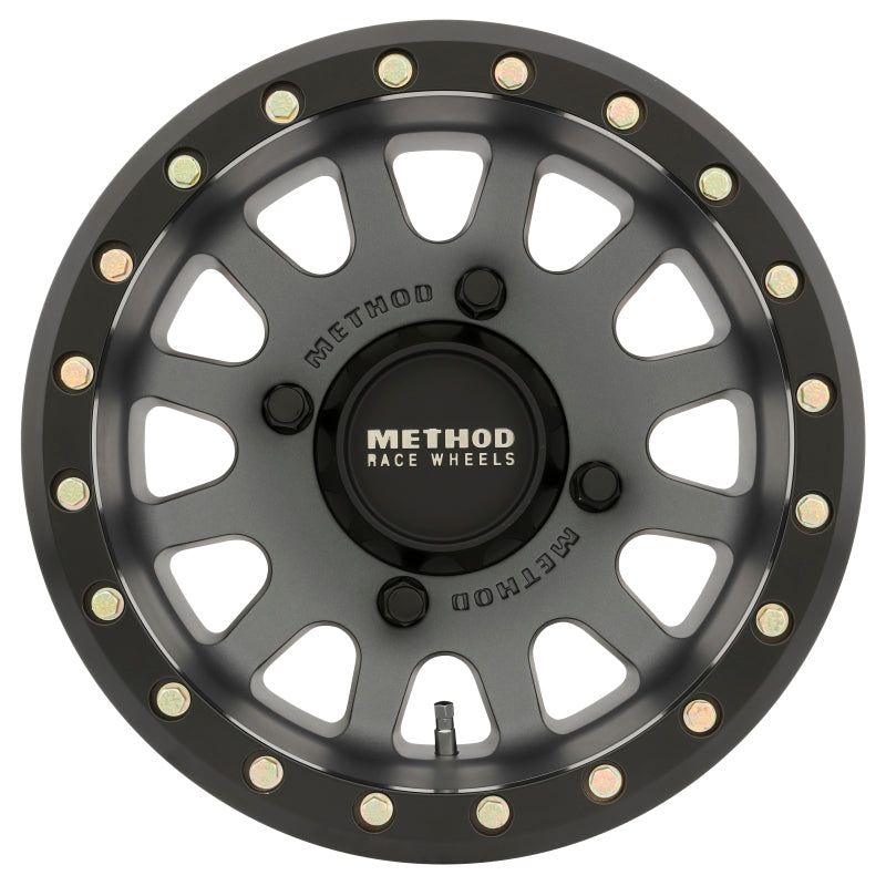 Method MR401 UTV Beadlock 15x7 / 4+3/13mm Offset / 4x156 / 132mm CB Titanium Wheel- Matte Black Ring-Wheels - Cast-Method Wheels-MRWMR40157046843B-SMINKpower Performance Parts
