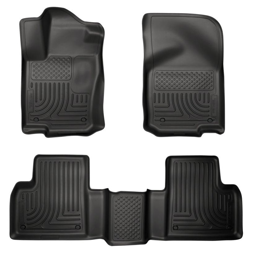 Husky Liners 2012 Mercedes ML350 WeatherBeater Combo Black Floor Liners-Floor Mats - Rubber-Husky Liners-HSL98981-SMINKpower Performance Parts