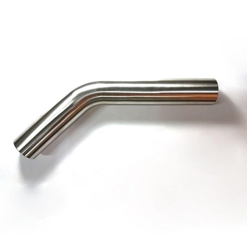 Stainless Bros 3in Diameter 1.5D / 4.5in CLR 45 Degree Bend 5in leg/8in leg Mandrel Bend - SMINKpower Performance Parts STB601-07626-1150 Stainless Bros