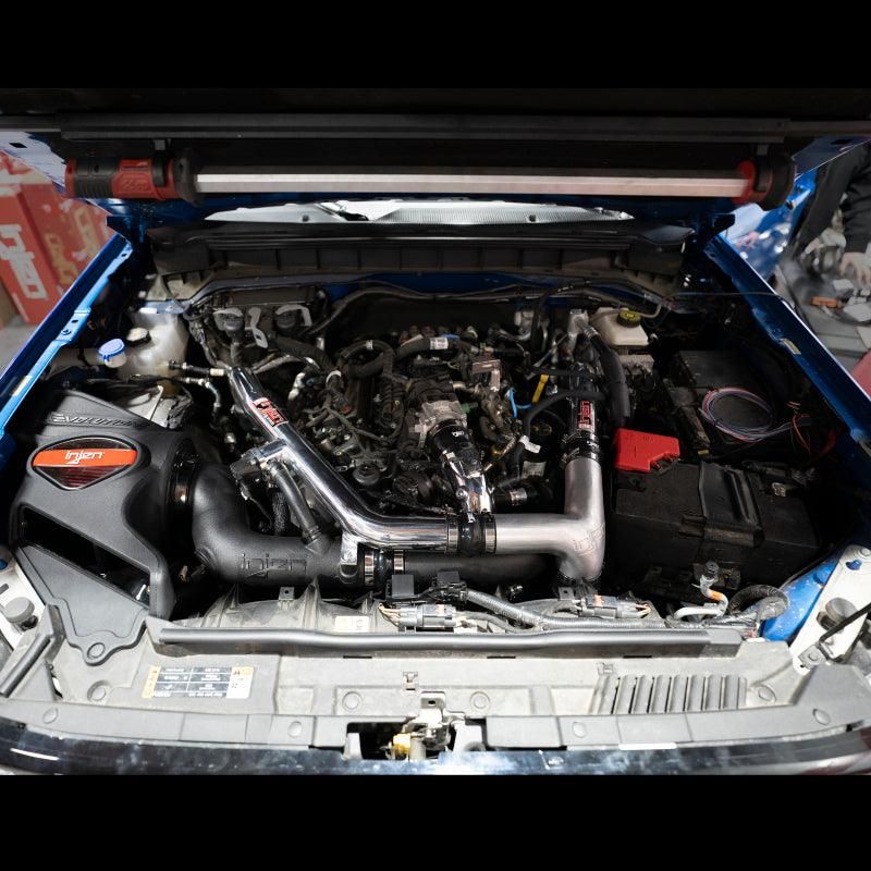 Injen 2021-2022 Ford Bronco V6-2.7L Twin Turbo Evolution Intake (Oiled) - SMINKpower Performance Parts INJEVO9301C Injen