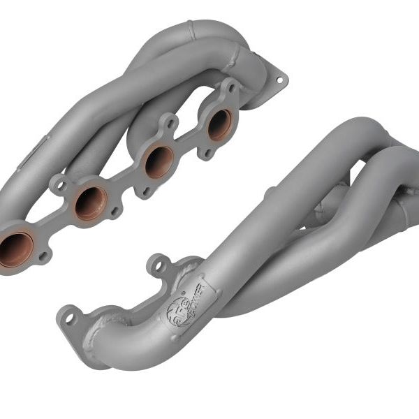 aFe Ford F-150 15-22 V8-5.0L Twisted Steel 1-5/8in to 2-1/2in 304 Stainless Headers w/ Titanium Coat - SMINKpower Performance Parts AFE48-33025-1T aFe