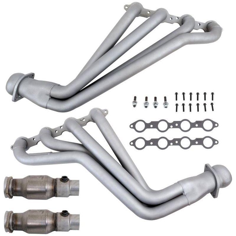 BBK 10-15 Camaro LS3 L99 Long Tube Exhaust Headers With Converters - 1-3/4 Chrome - SMINKpower Performance Parts BBK4021 BBK