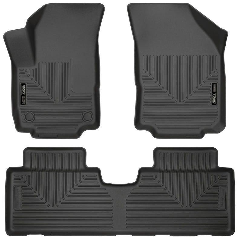 Husky Liners 18-23 Chevrolet Equinox Weatherbeater Black Front & 2nd Seat Floor Liners-Floor Mats - Rubber-Husky Liners-HSL99131-SMINKpower Performance Parts