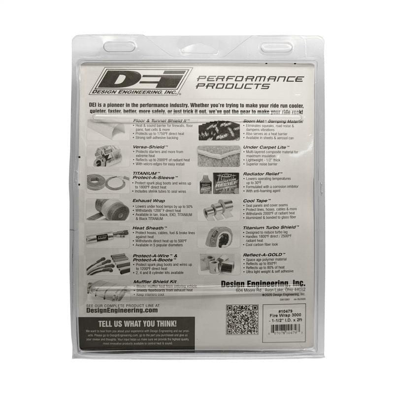 DEI Fire Wrap 3000 1-1/2in I.D. x 2ft - SMINKpower Performance Parts DEI10479 DEI