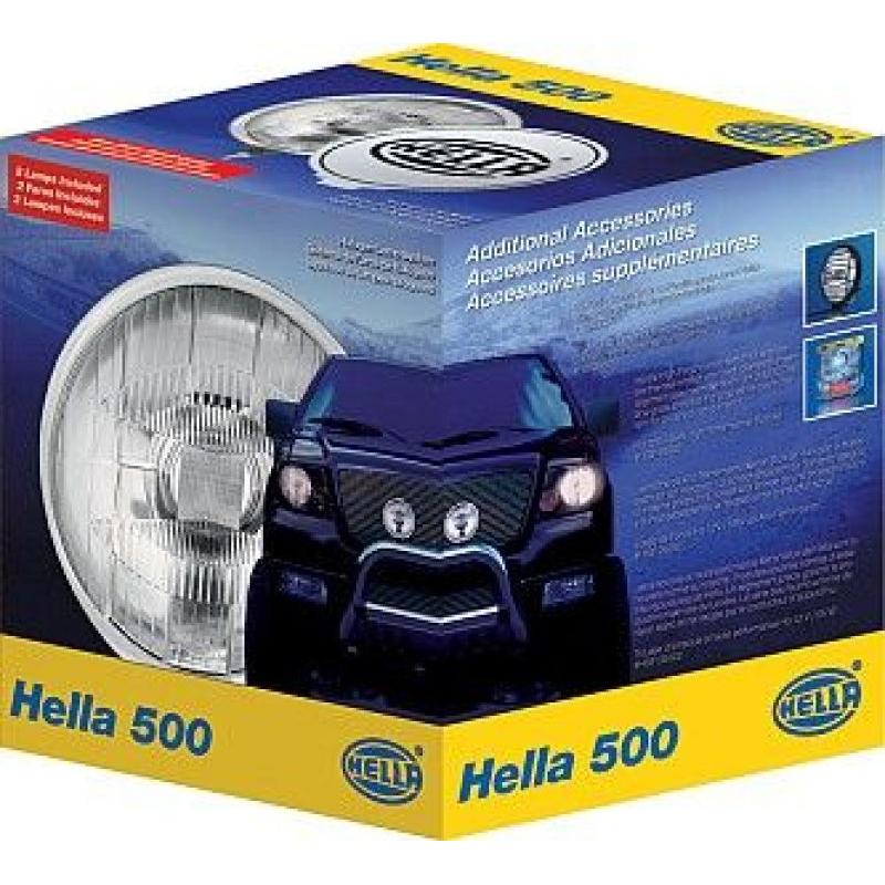 Hella 500 Series 12V/55W Halogen Driving Lamp Kit-Fog Lights-Hella-HELLA005750952-SMINKpower Performance Parts