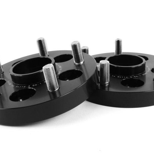 Perrin Wheel Adapter 20mm Bolt-On Type 5x100 to 5x114.3 w/ 56mm Hub (Set of 2)-Wheel Spacers & Adapters-Perrin Performance-PERPSP-WHL-220BK-SMINKpower Performance Parts