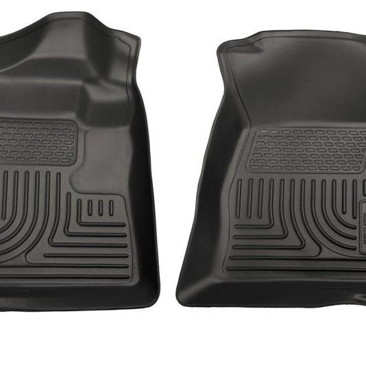 Husky Liners 07-12 Chevrolet Silverado/GMC Sierra Regular Cab WeatherBeater Black Floor Liners-Floor Mats - Rubber-Husky Liners-HSL18221-SMINKpower Performance Parts