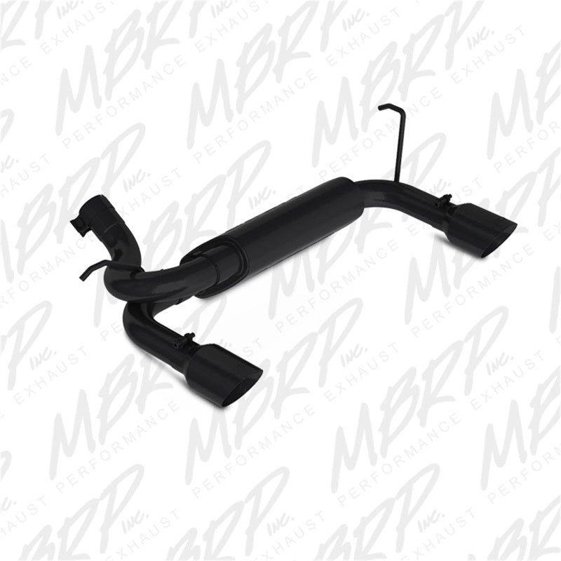 MBRP 07-14 Jeep Wrangler/Rubicon 3.6L/3.8L V6 Axle-Back Dual Rear Exit Black Performance Exhuast Sys-Axle Back-MBRP-MBRPS5528BLK-SMINKpower Performance Parts