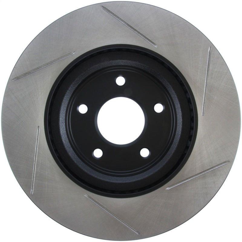 StopTech 13-15 Nissan Pathfinder Slotted Front Right Rotor-Brake Rotors - Slotted-Stoptech-STO126.42120SR-SMINKpower Performance Parts