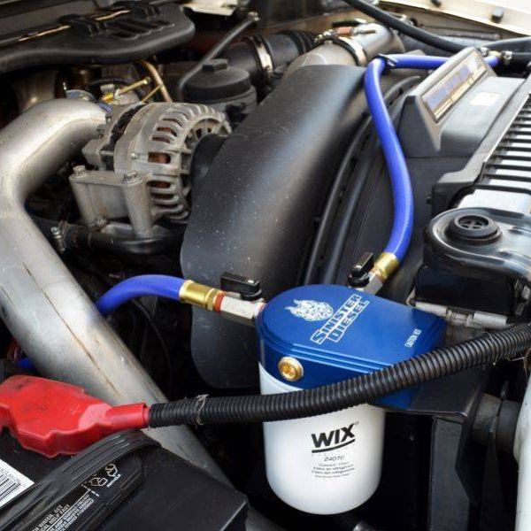 Sinister Diesel 03-07 Ford 6.0L Ford Powerstroke Coolant Filtration System w/ Wix Filter - SMINKpower Performance Parts SINSD-COOLFIL-6.0-W Sinister Diesel