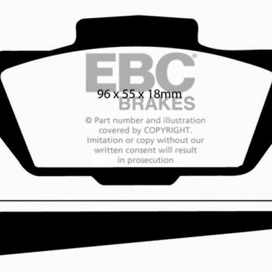 EBC 66-67 Saab Sonnet 0.8 Greenstuff Front Brake Pads-Brake Pads - Performance-EBC-EBCDP2149-SMINKpower Performance Parts