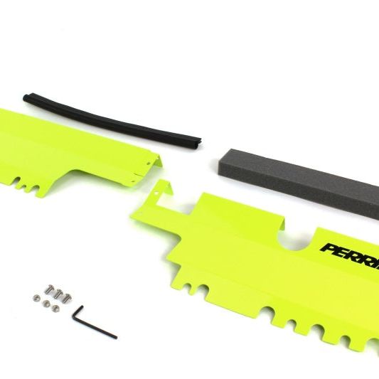 Perrin 15-21 WRX/STI Radiator Shroud (Without OEM Intake Scoop) - Neon Yellow - SMINKpower Performance Parts PERPSP-ENG-512-2NY Perrin Performance