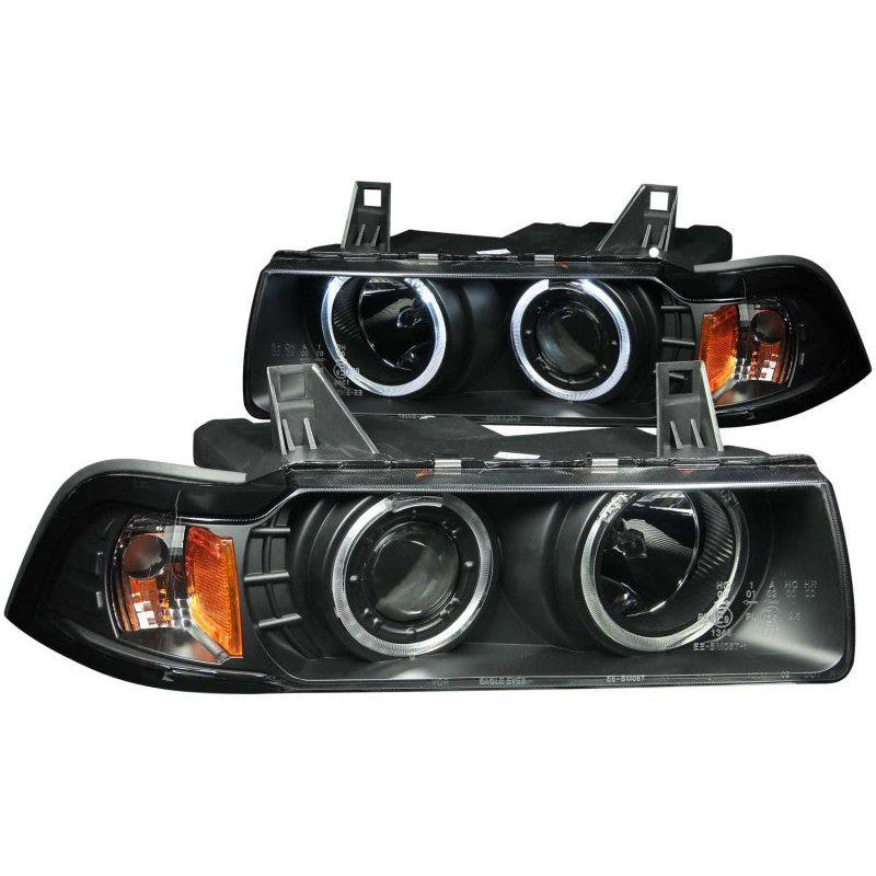 ANZO 1992-1998 BMW 3 Series E36 Projector Headlights w/ Halo Black (CCFL) G2-Headlights-ANZO-ANZ121011-SMINKpower Performance Parts